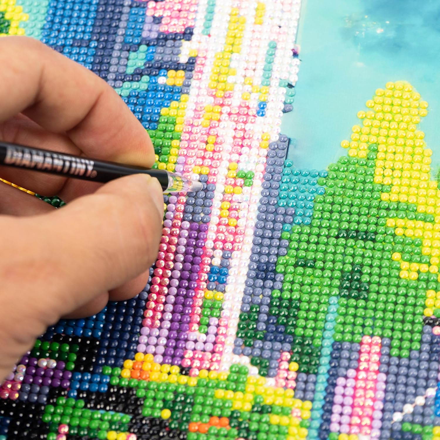 DIAMANTINY - Landscape Paint by Numbers, Multicoloured, A4, 96312