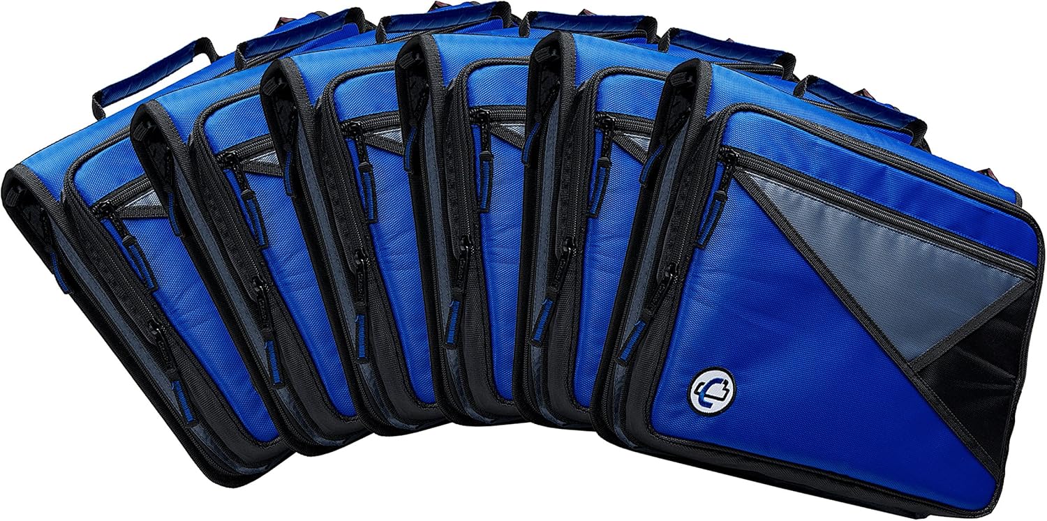 Caseit Universal 2 Inch 3 Ring Zipper Binder Holds 13 Inch Laptop