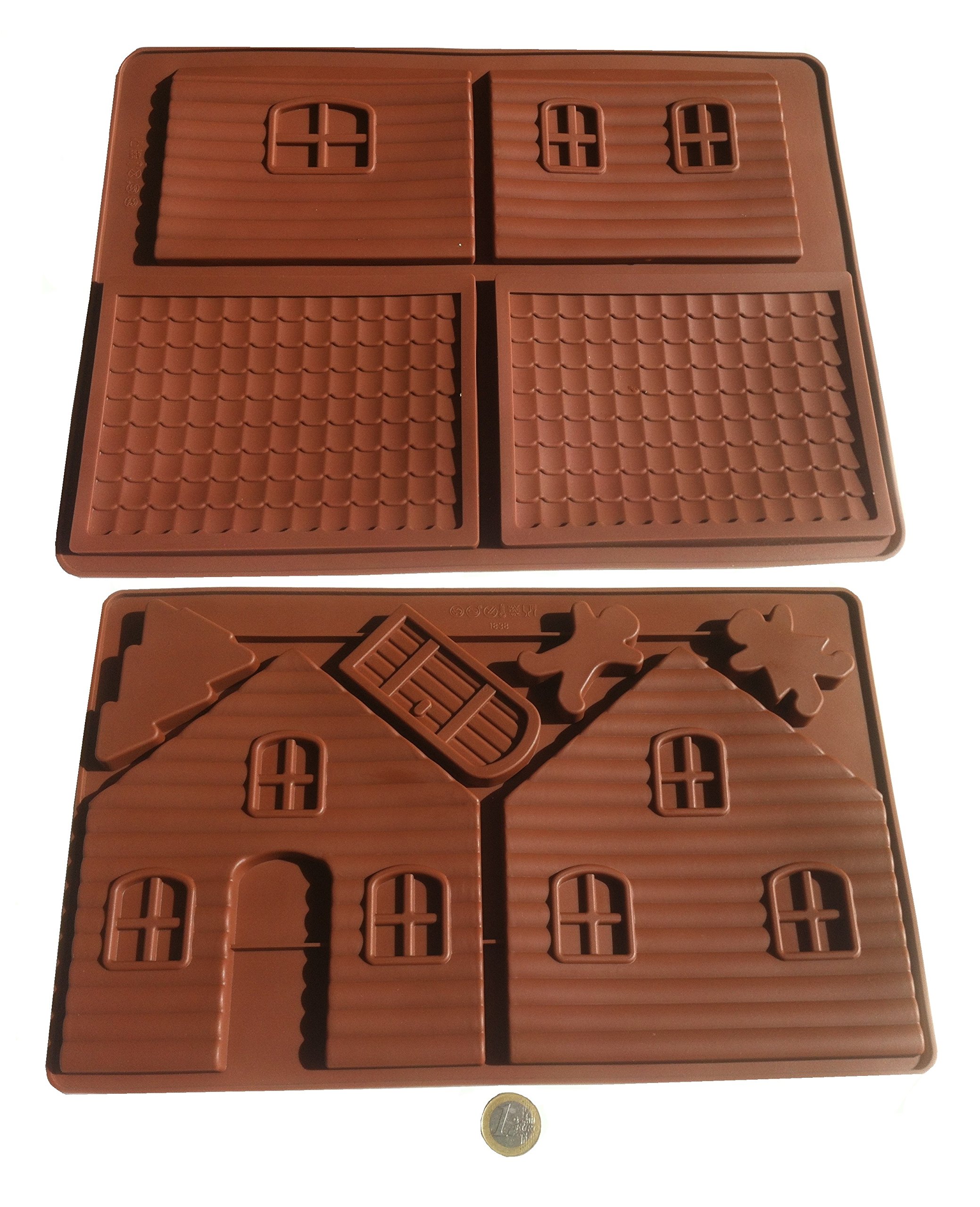 Moule à chocolat petite maison en silicone antiadhésif pour pralines et bonbons