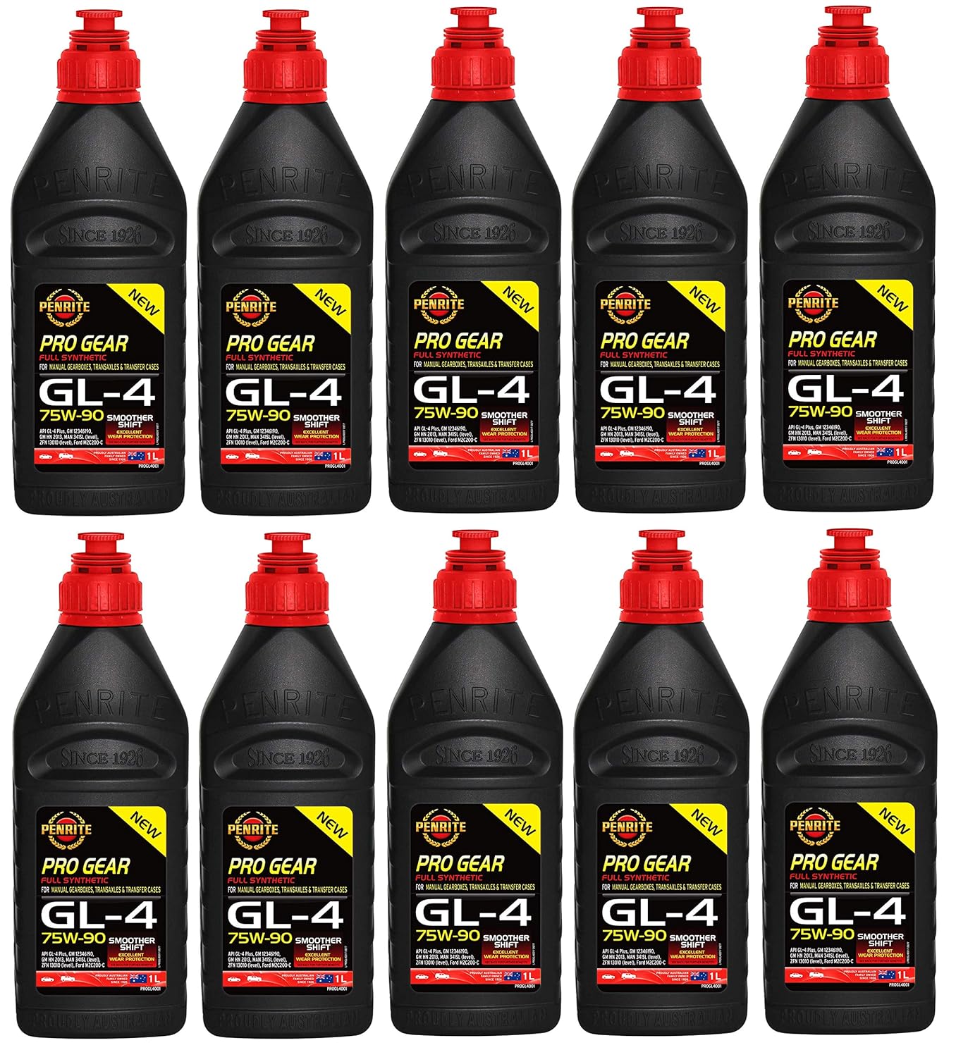 Penrite Pro Gear GL4 75W90 GL4 Fully Synthetic Gear Oil, 10 Litre