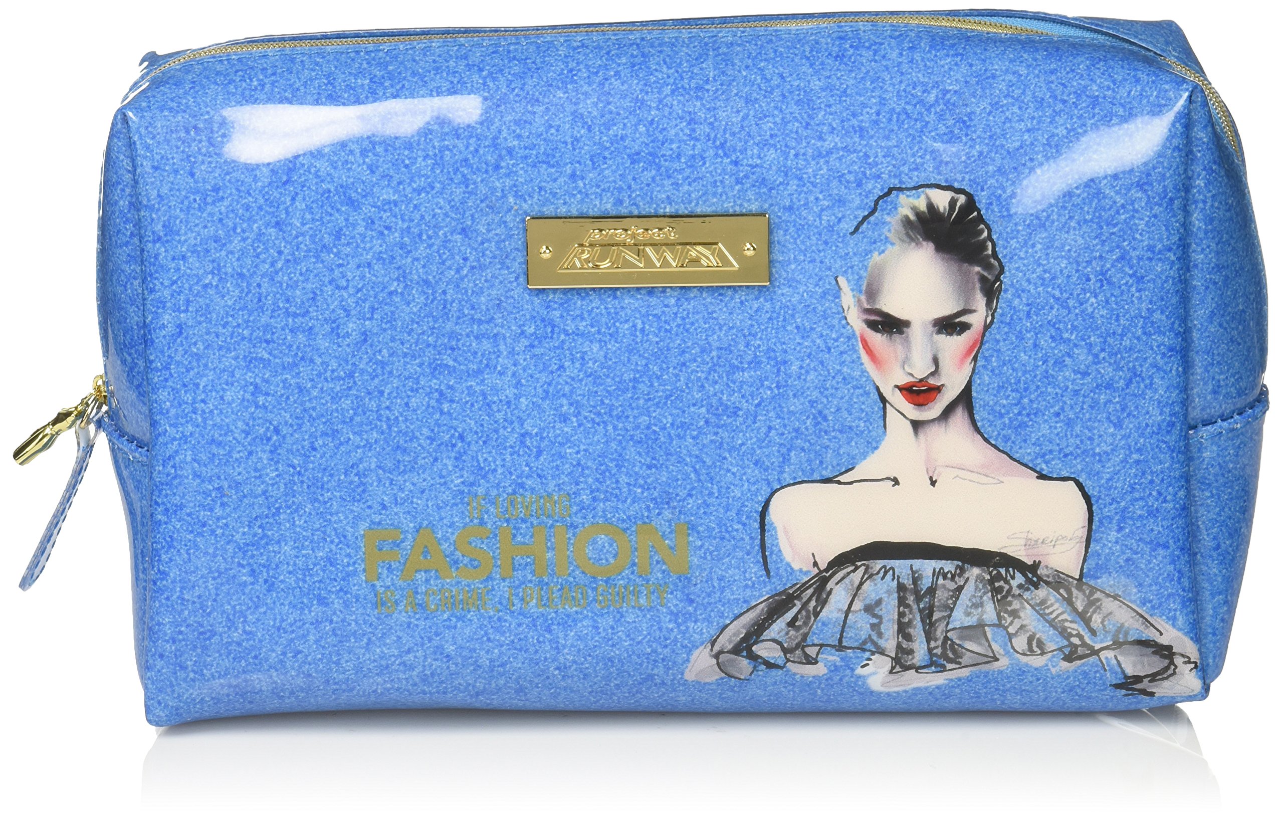 Bath Accessories Project Runway I Plead Guilty Carry All Case (Blue)