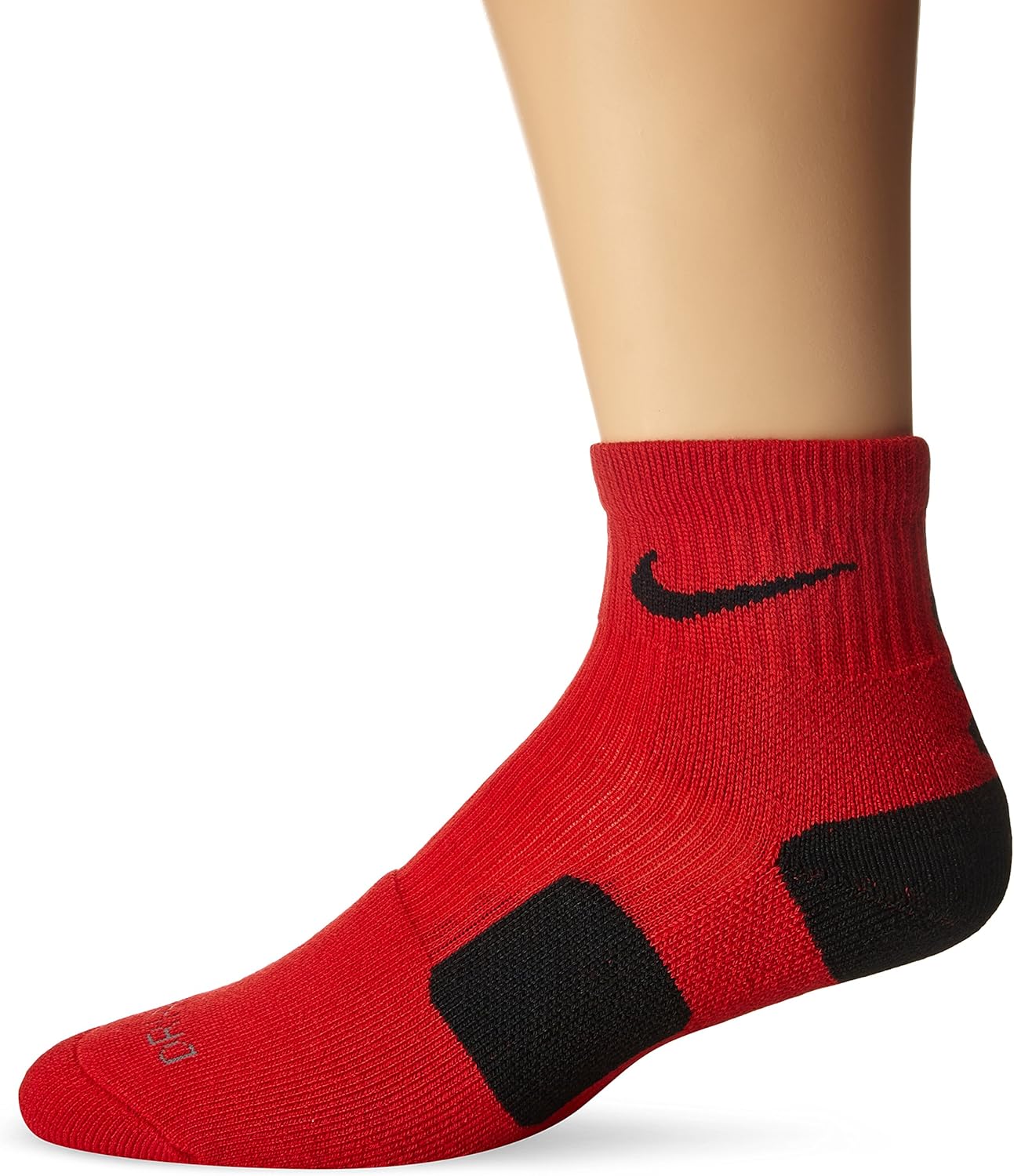 Nike Men's Elite High Quarter Basketball Socks (UNIVERSITY RED/BLACK/BLACK, Small) Buy Online