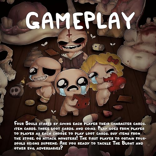 Miniatura 4 de The Binding of Isaac Four Souls - Colección Ultimate - Contiene 2 Ed. Juego base, cuatro almas + y expansiones de réquiem