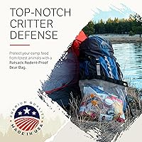 Vista 5 de Bolsa de comida para mochileros – Almacenamiento en seco ultraligero a prueba de roedores para mochileros – Bolsa de oso para almacenamiento