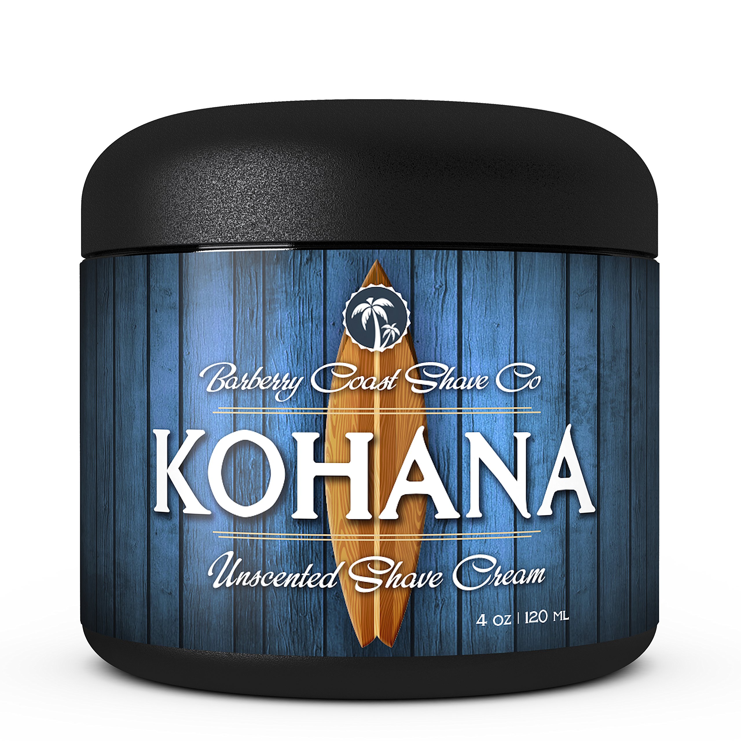 SALE - Unscented Kohana Shaving Cream - Perfect for Men with Sensitive Skin - Full of Organic Soothers Moisturizers & Anti-Oxidants
