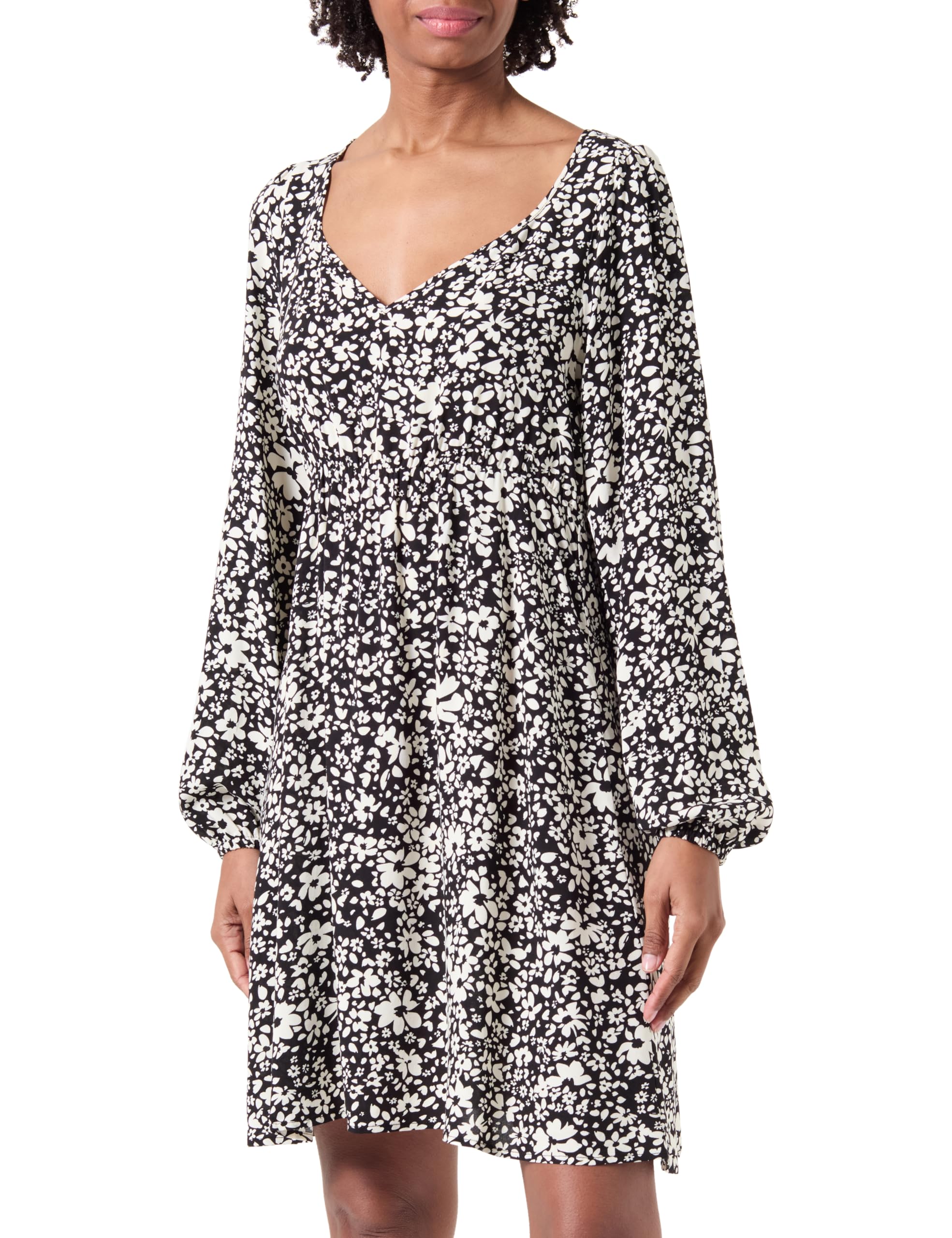 VERO MODA Women's Vmeasy Joy L/S Short Dress WVN Ga Dress
