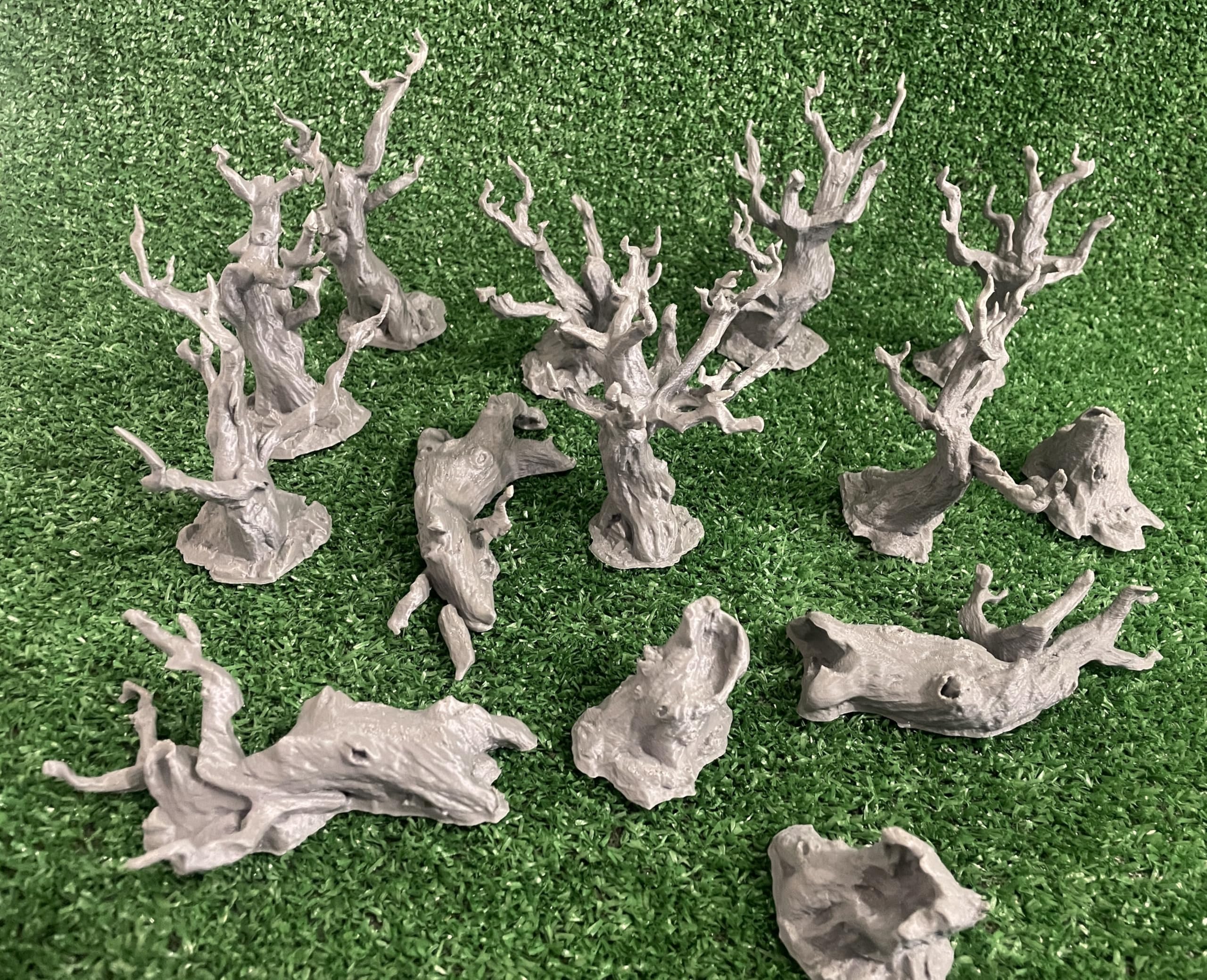 Dead Forest - 14 alberi morti, scenografia 28 mm per Wargames