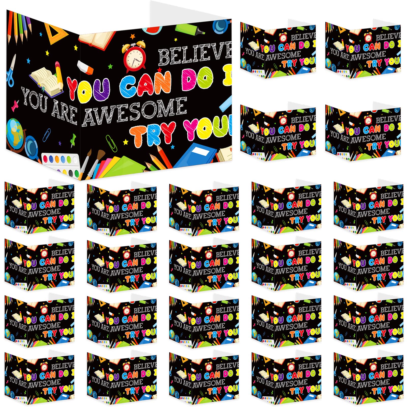Photo 1 of 24 Pcs Privacy Boards for Student Desks Chalkboard Classroom Desk Divider Table Desk Privacy Panel Privacy Folders Screen Partition for School Teacher Student Study Test Shield Home Class (Chalkboard) 24 chalkboard