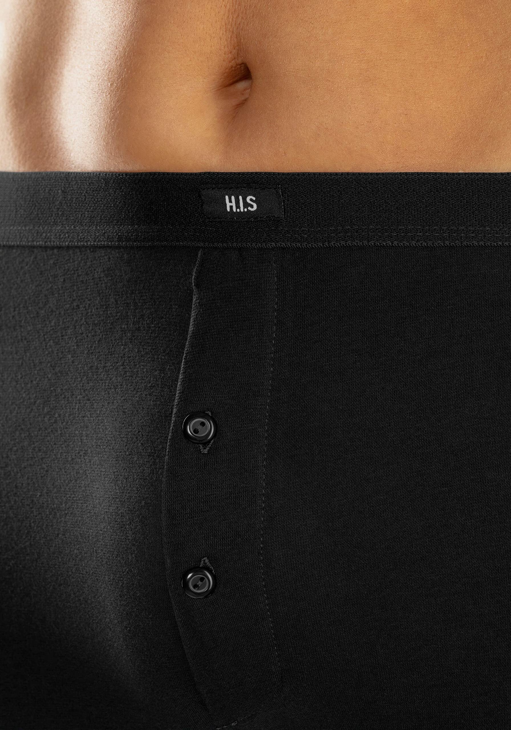 H.I.S Herren Lange Unterhosen (2 Stück) mit Bündchen am Bein