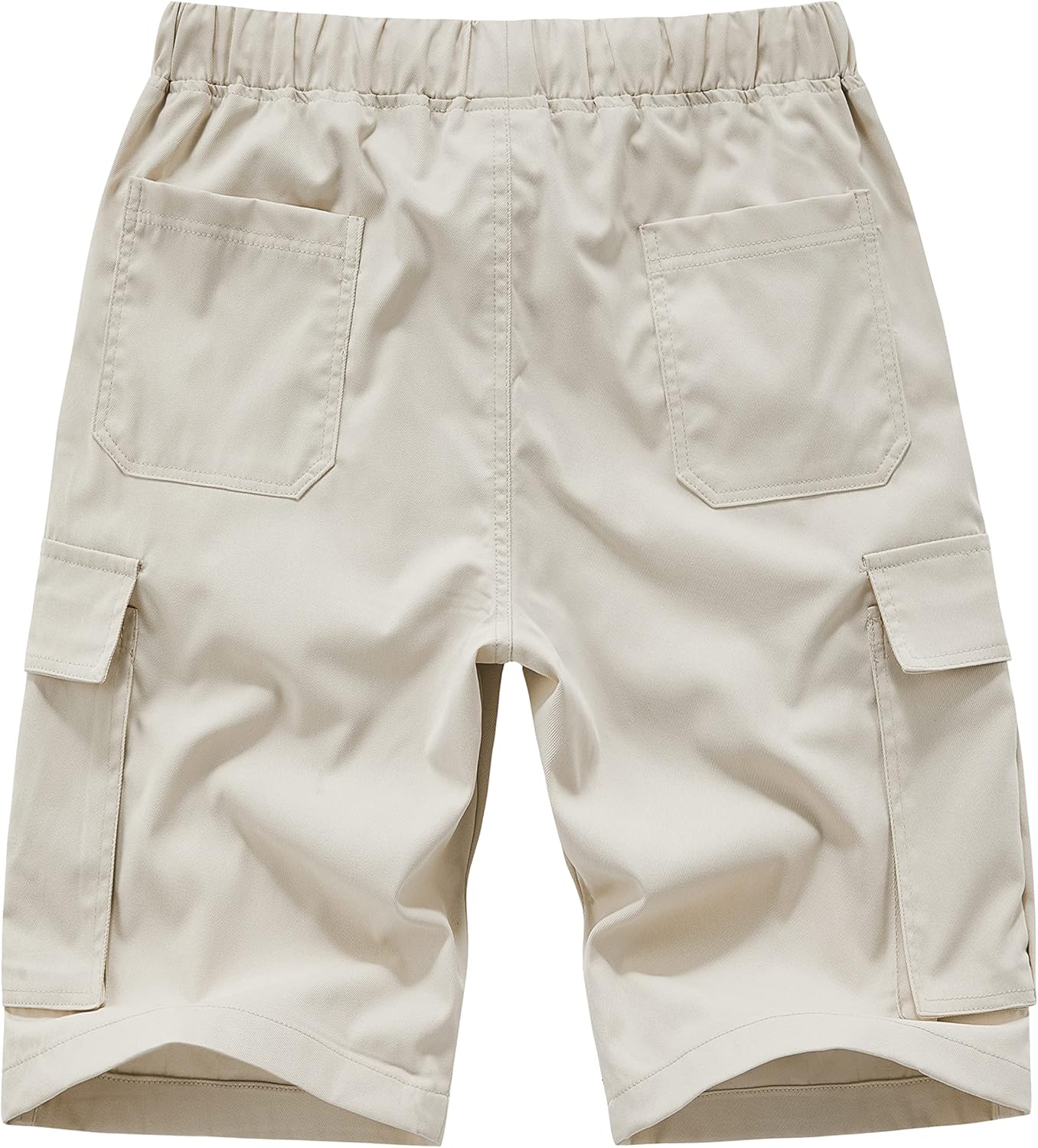 Vcansion Women's Casual Elastic Waist Drawstring Relaxed Fit Multi-Pockets Cotton Cargo Shorts - Image 7