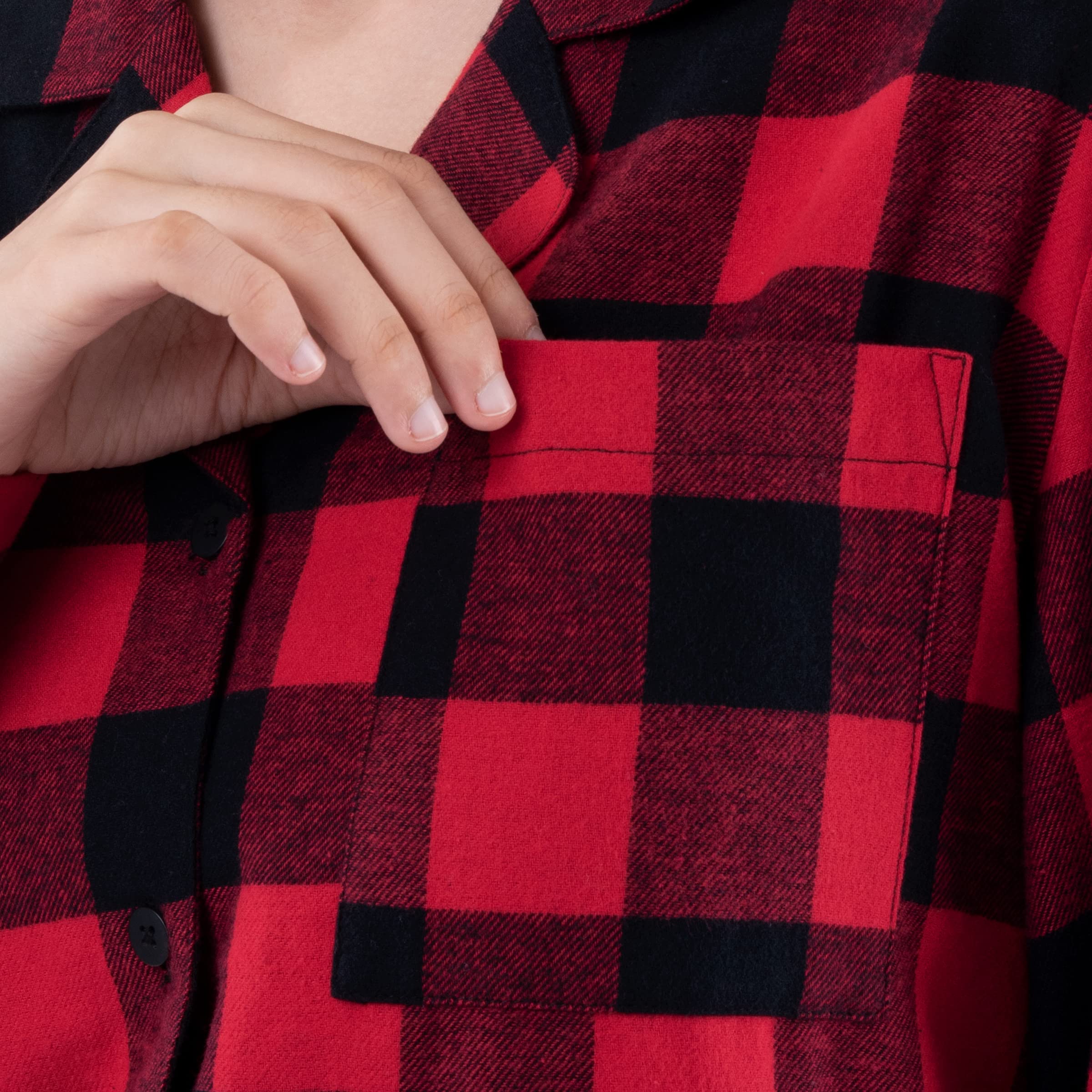 Fruit of the Loom Camisa de Franela Camisón Mujer