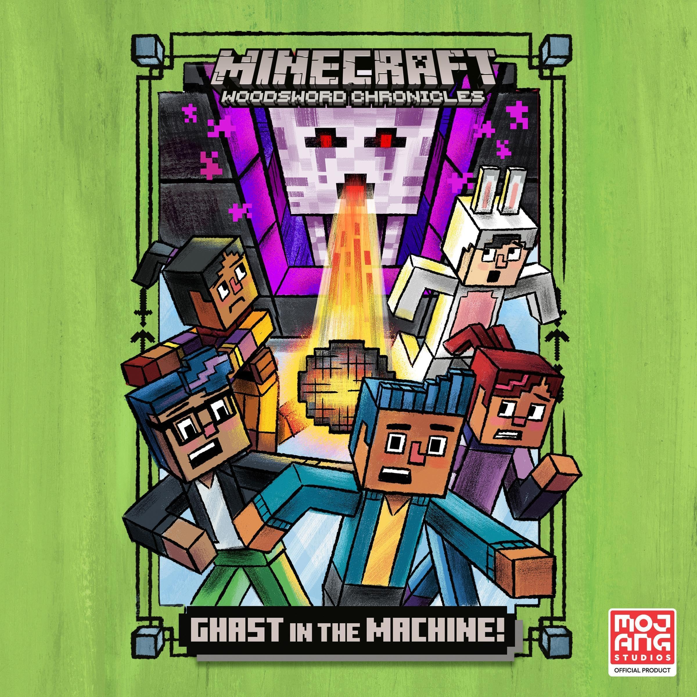 Cover art for Ghast in the Machine! (Minecraft Woodsword Chronicles #4)