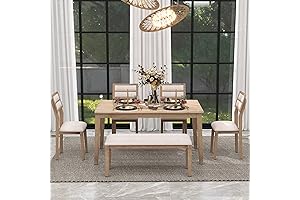 6-Piece Bench Dining Set