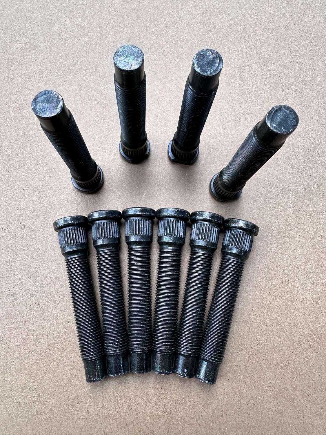 10pcs Extended Longer Front Wheel Studs 1/2-20 0.59 in. Knurl 3 in. Length Replacement for 1974-1993 Ford Mustang F-150, 91-05 Explorer, 74-80 Pinto, 83-11 Ranger, 94-09 Mazda B