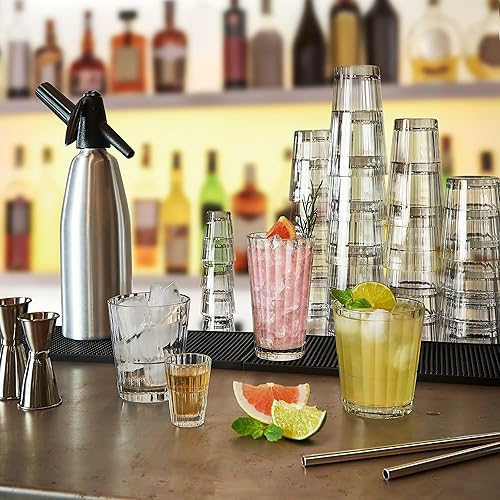 Miniatura 4 de Bormioli Rocco Oxford Bar - Vasos de chupito apilables de 1.25 onzas, transparente, juego de 6