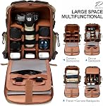 Padwa Lifestyle Professional Camera Backpack - Multipurpose Large Capacity Canvas Camera Backpacks