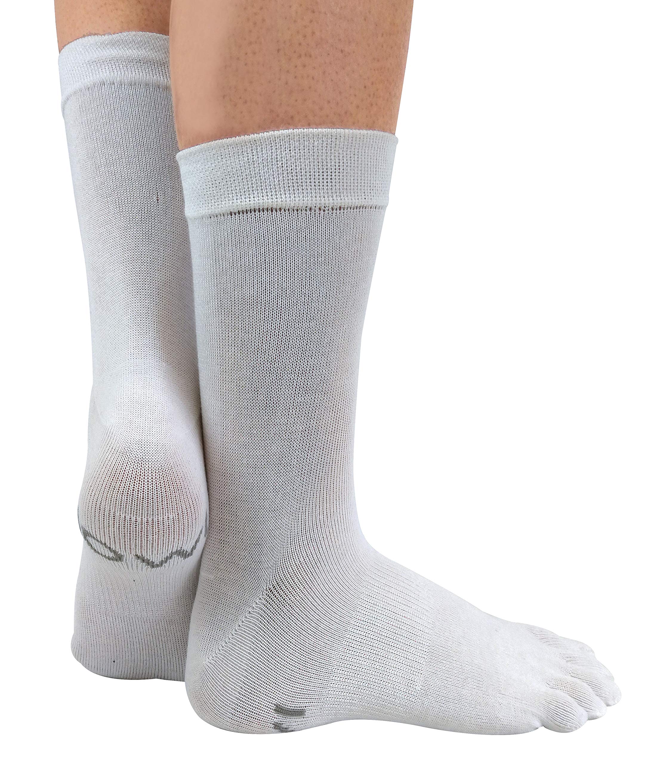 IOMIUnisex Lightweight Cotton Toe Socks for Athletes Foot with Arch Support