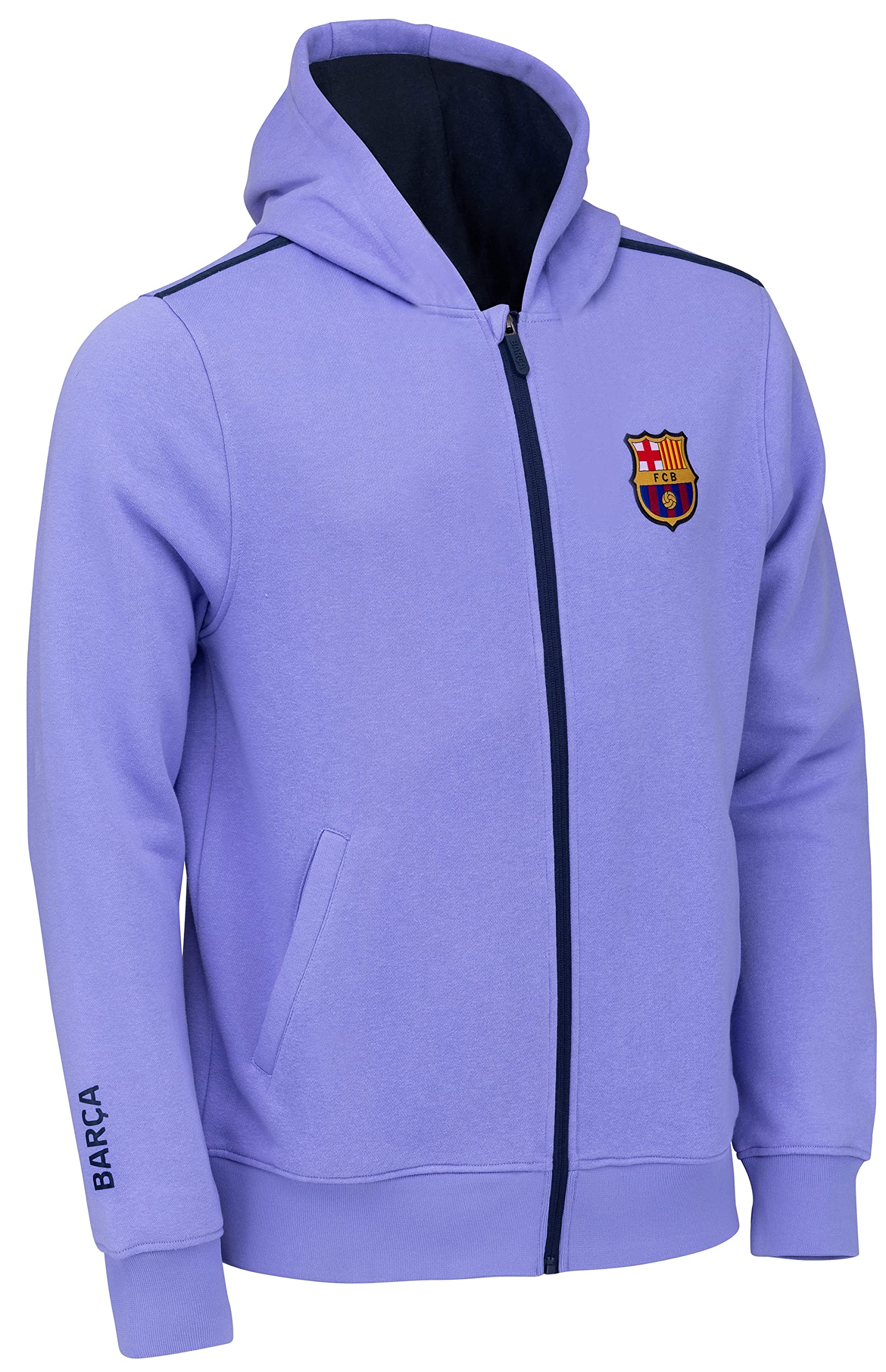 Sweat zippé Capuche Barça - Collection Officielle FC Barcelone