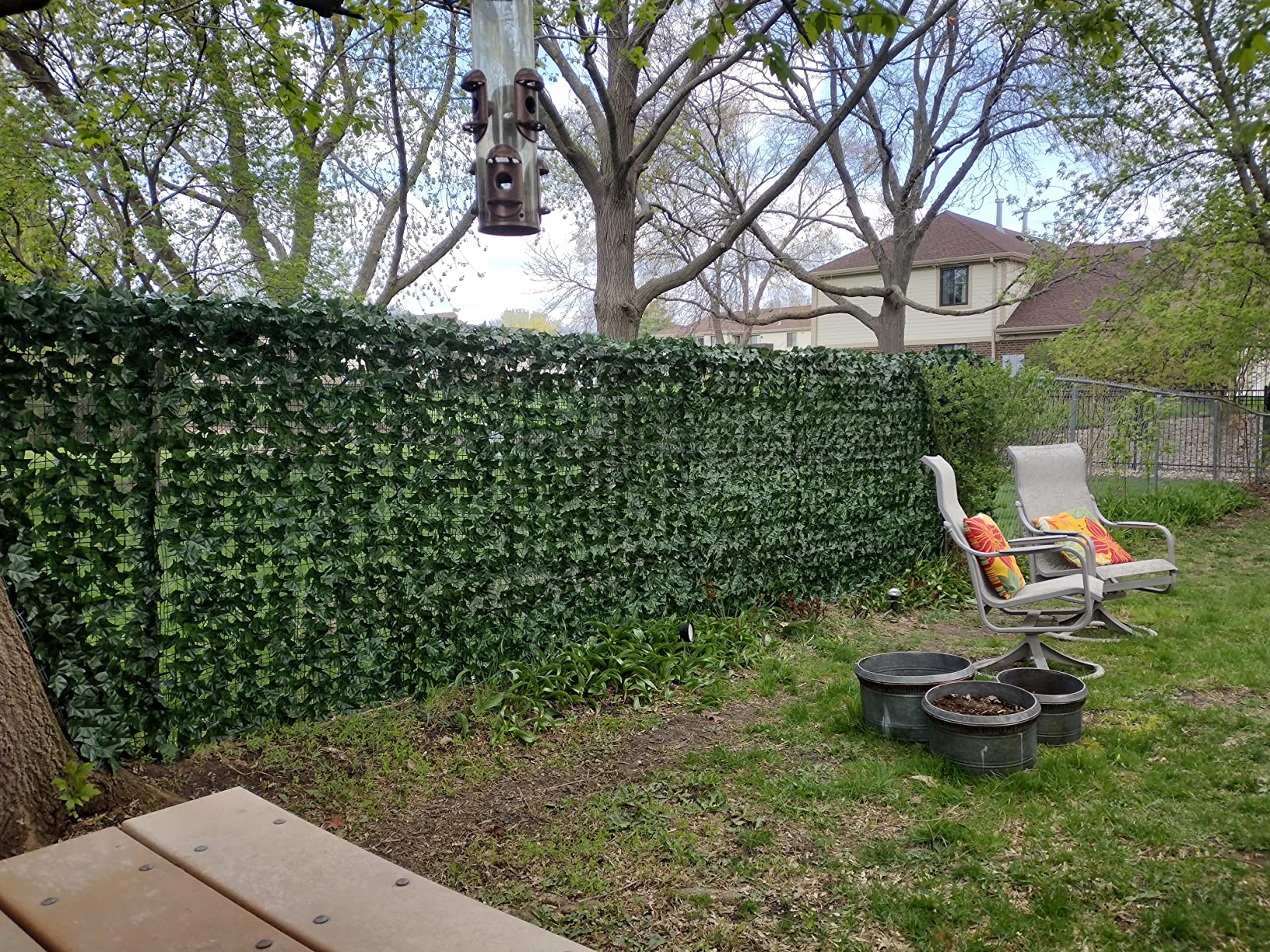 8/mo Finance DearHouse 118x39.4in Artificial Ivy Privacy Fence Wall