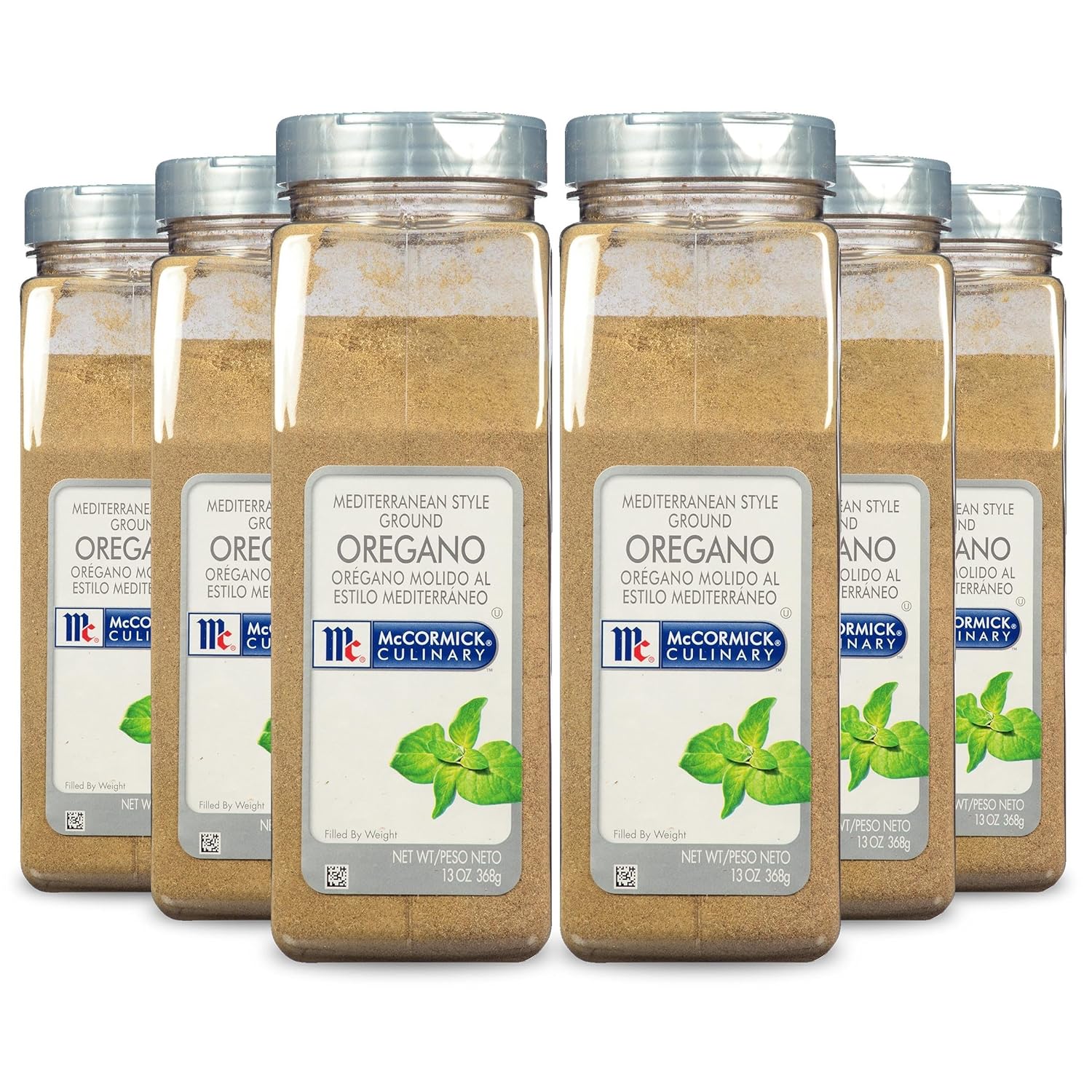 McCormick Culinary Mediterranean Style Ground Oregano, 13 oz (Pack of 6) - Six 13 Ounce Containers of Ground Oregano Spice, Use in Greek and Italian Cuisines for Full Flavor