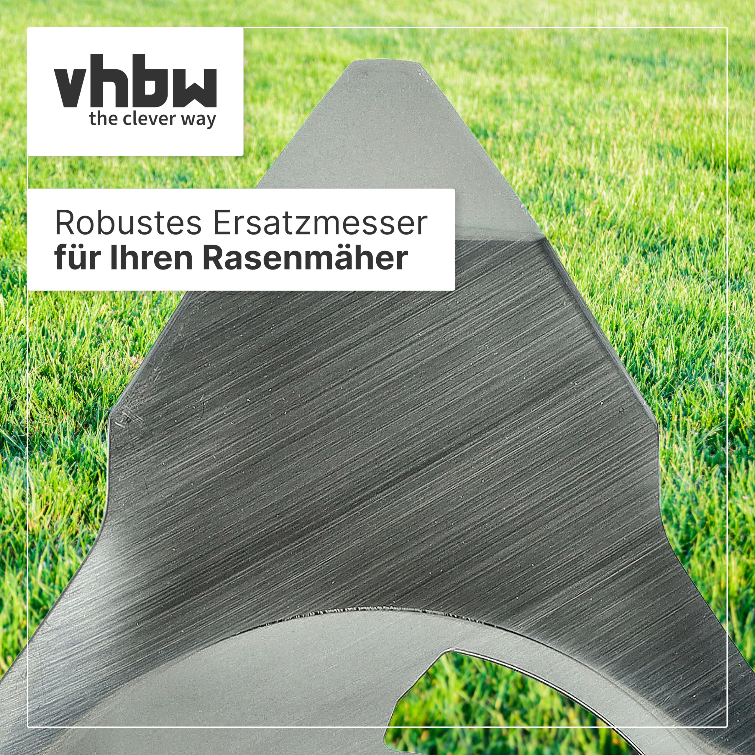 vhbw 2x Ersatz-Messer kompatibel mit Cub Cadet XR3 4000 (2018-2020) Rasenmäher - Ersatzklinge Silber, Edelstahl