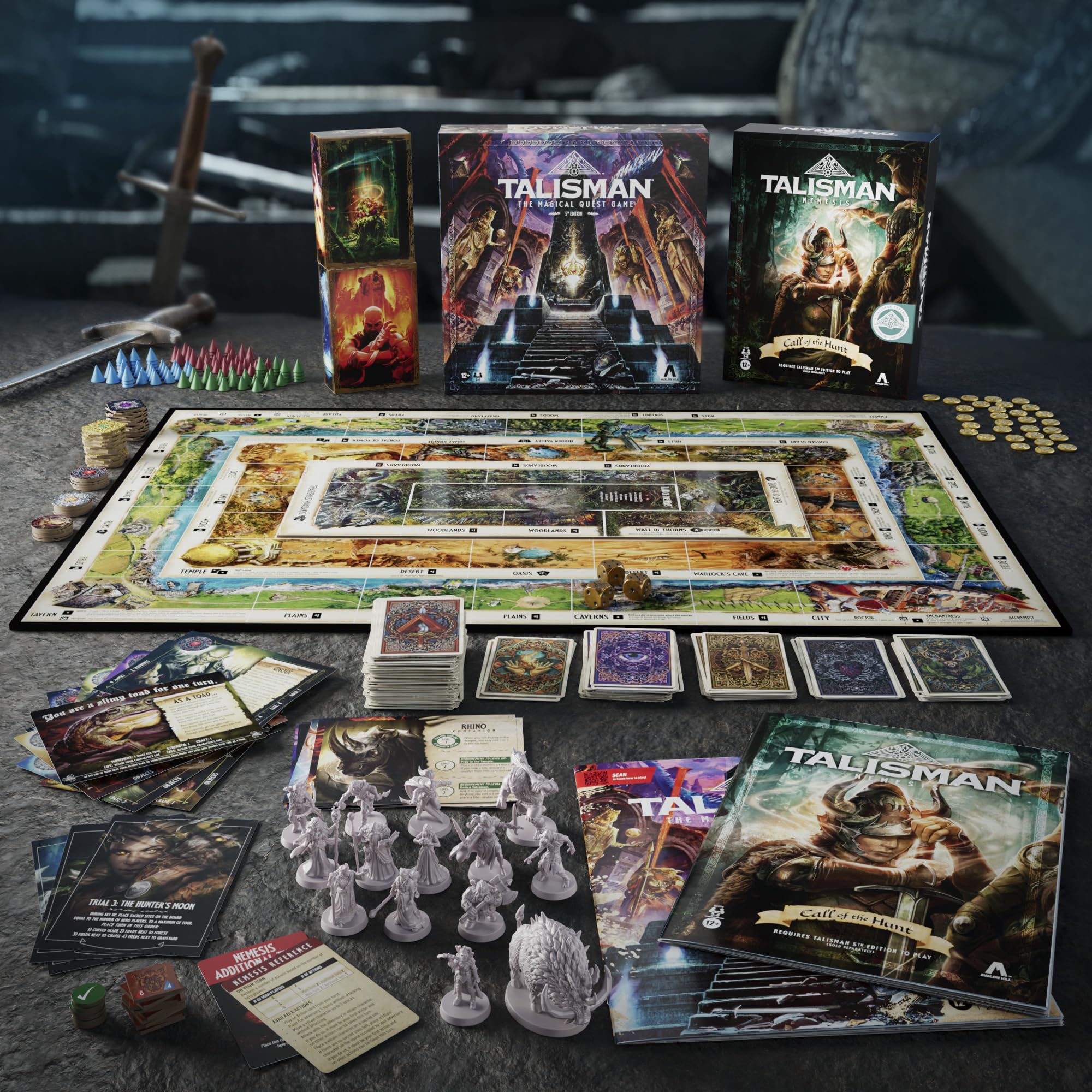 Hasbro Gaming Avalon Hill Talisman Némesis: Call of the Hunt Expansion Pack - Juego de estrategia de aventura - A partir de 12 años, 3-6 jugadores - 60 minutos