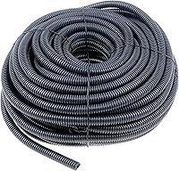 Dorman 86632 3/8" Black Flex Split Wire Loom Conduit 100ft - Durable Automotive Wiring Protection