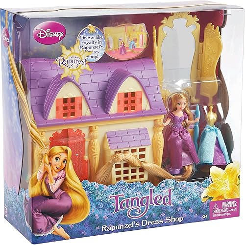 Miniatura 4 de Mattel Disney Tangled con Rapunzel Doll and Dress Shop