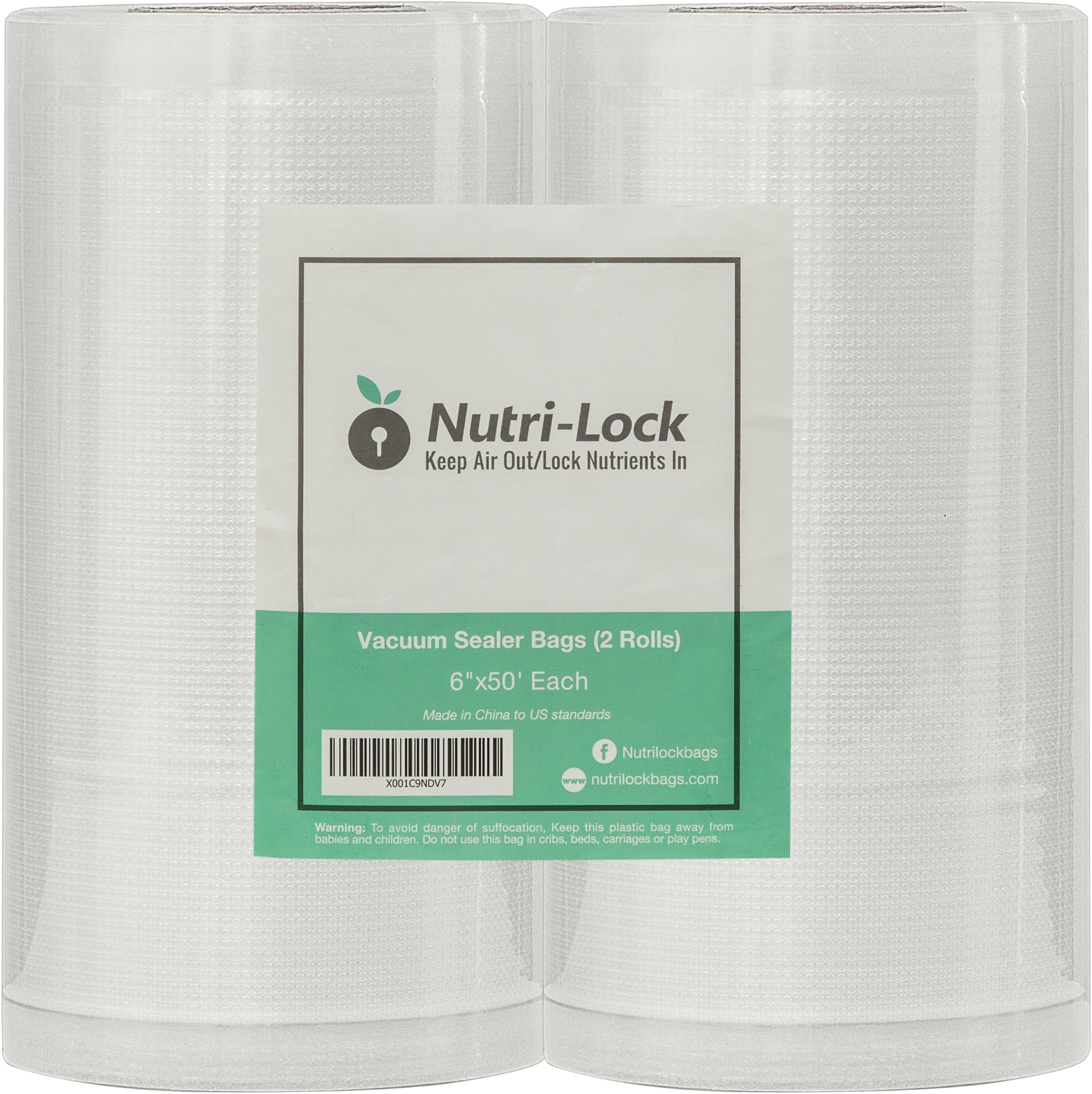Nutri-LockQuart Range 6"x50' 2-Roll Pack transparent 754220755959