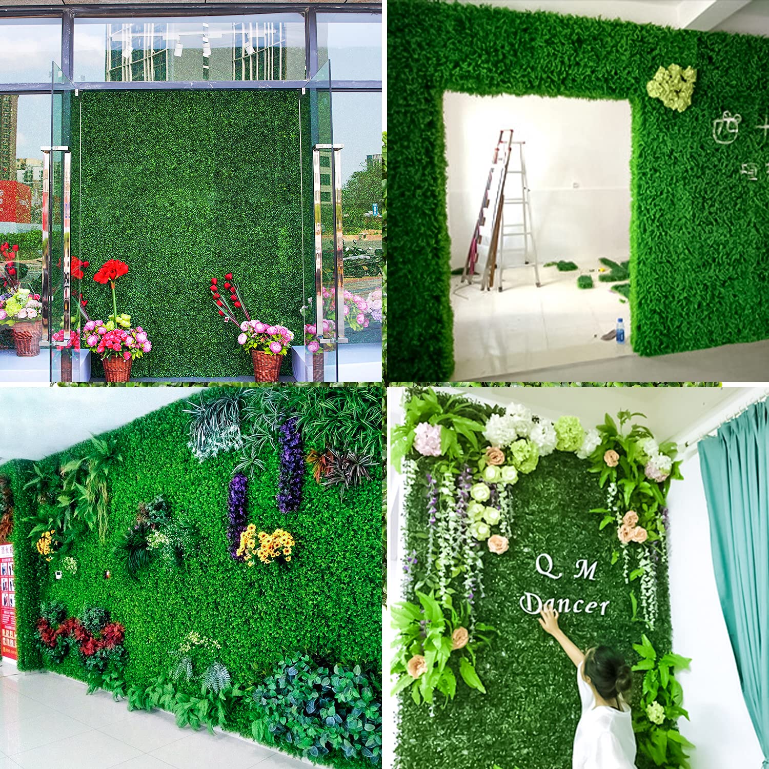 Buy DearHouse 8 Pack Artificial Boxwood Panels Topiary Hedge Plants