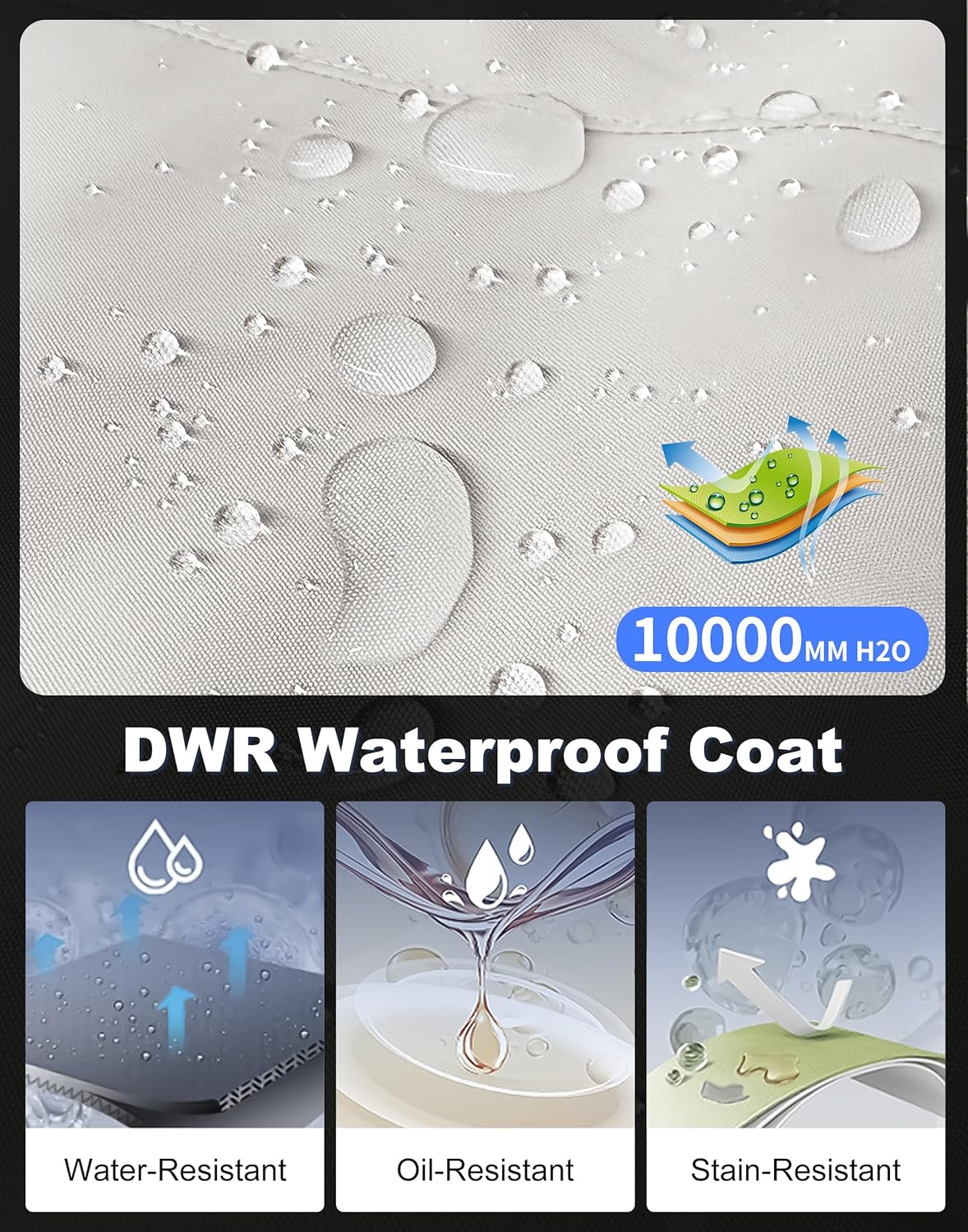 Pioneer Camp Women's Ski Jacket 10000mm Waterproof Warm Insulated Coat Fleece Lined Winter Jacket with Hood & Zip Pockets - Image 4