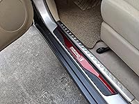 Vista 2 de GZBFTDH Protector de rasguños para umbral de puerta de automóvil, para Mazda 3 2015-2022, piezas de accesorios, cubierta de placa protectora