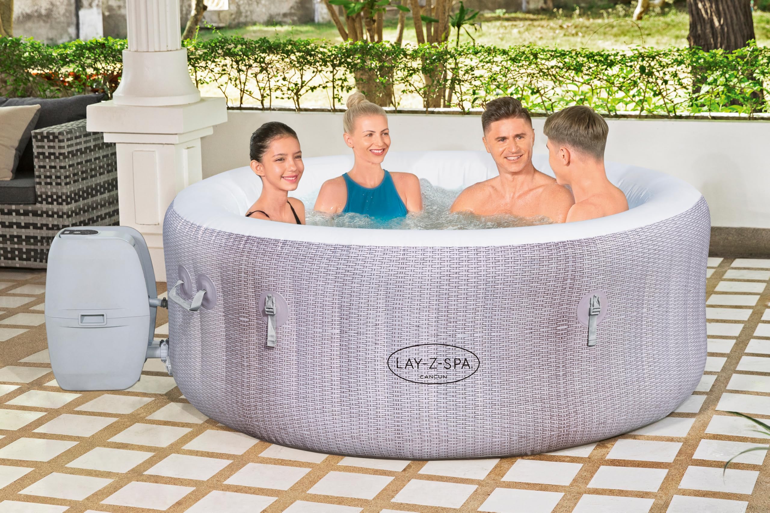 Bestway Lay-Z-SPA® 71" x 26"/1.80m x 66cm Cancun AirJet