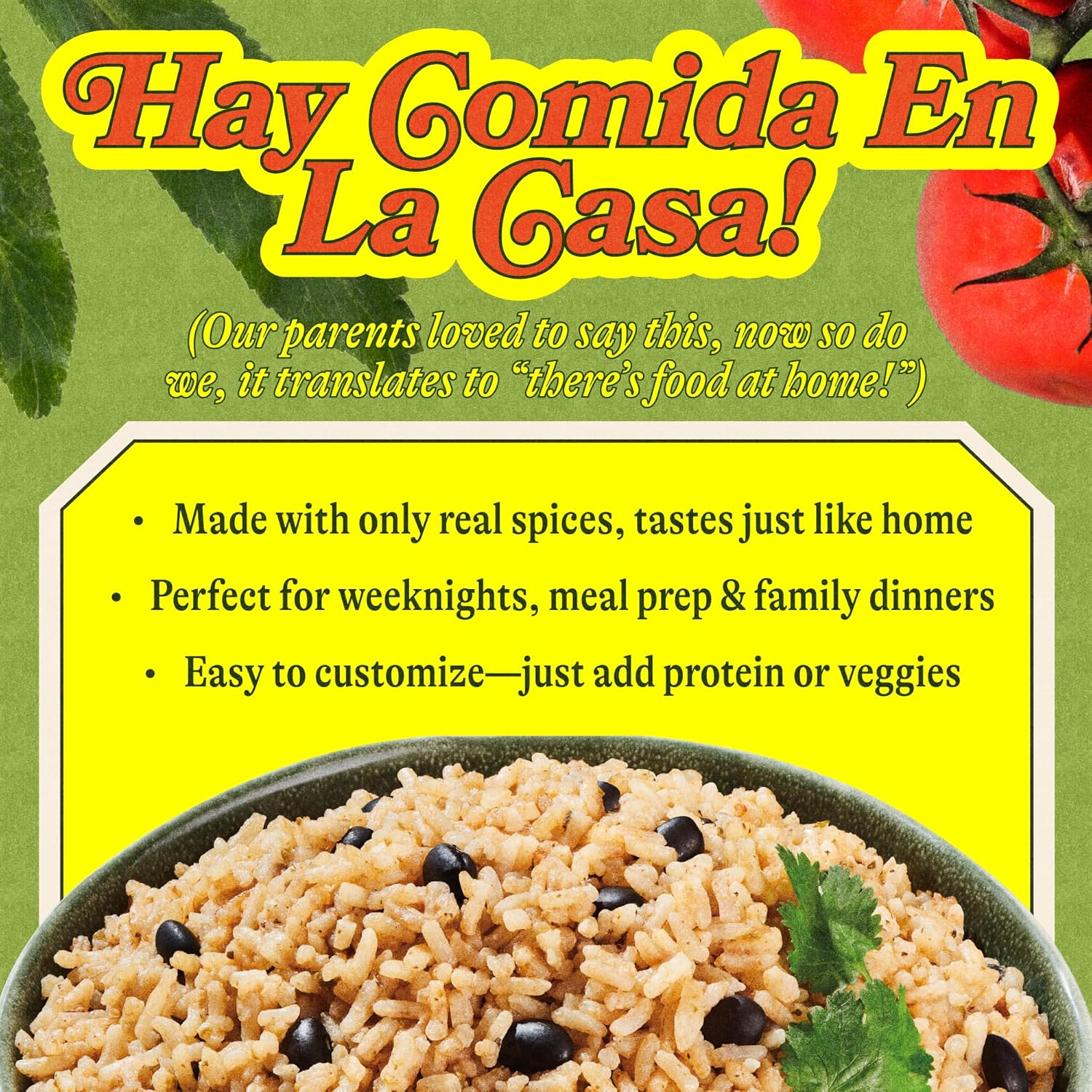 Loisa Rice & Black Beans, Premium Latin Rice & Beans, Non-GMO, No MSG, No Artificial Flavors, No Artificial Colors, Organic Spices, 7 oz, Pack of 6