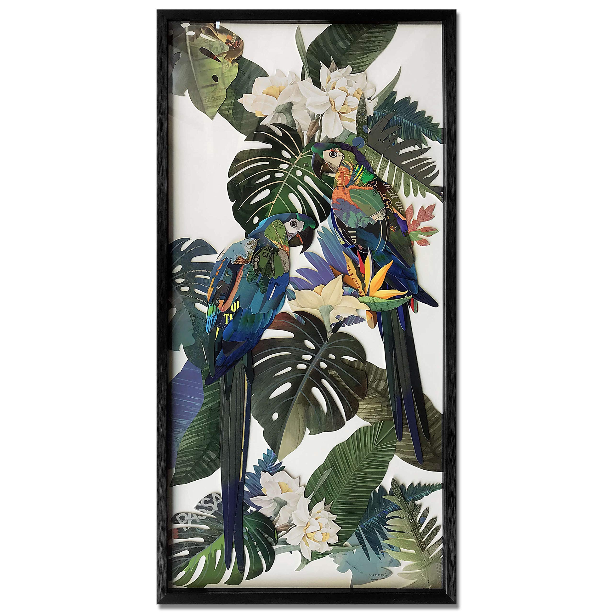 Perroquets dans la jungle 2 poster exotique grand format pour chambre