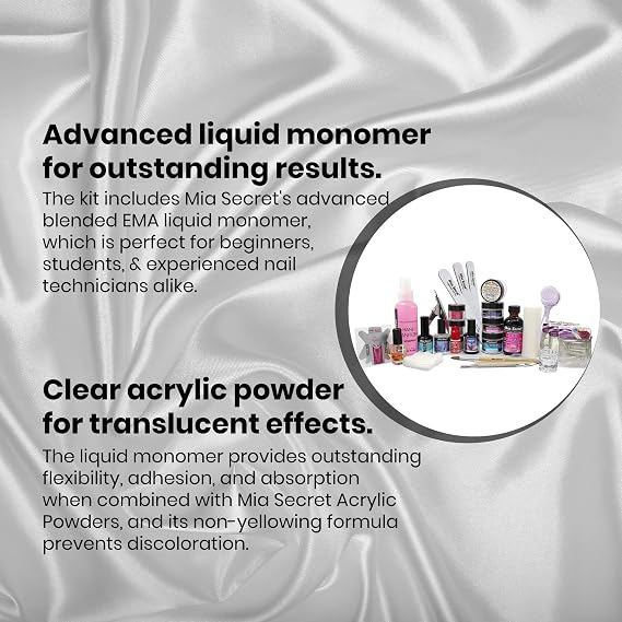 Mia Secret Professional Acrylic Nail Kit/Set For Beginner - Nail kit with everything - Kit de unas acrilicas completo mia secret - Kit para unas de acrilico completo