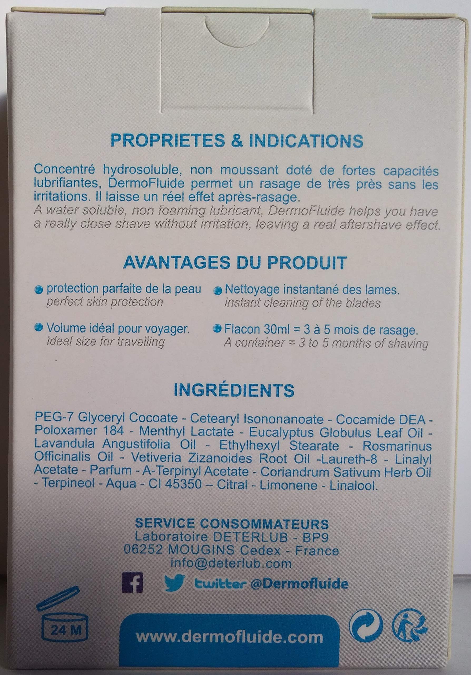 DermoFluide Pack Duo Barbe Dure sans Menthol 60 ml
