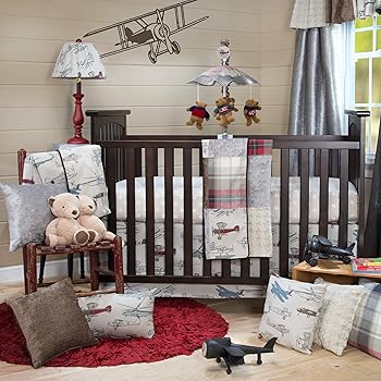 aviator crib bedding set