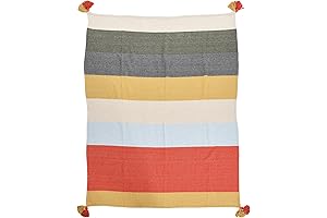 Main + Mesa Striped Cotton Throw Blanket: Elevate Your Decor with Timeless Style