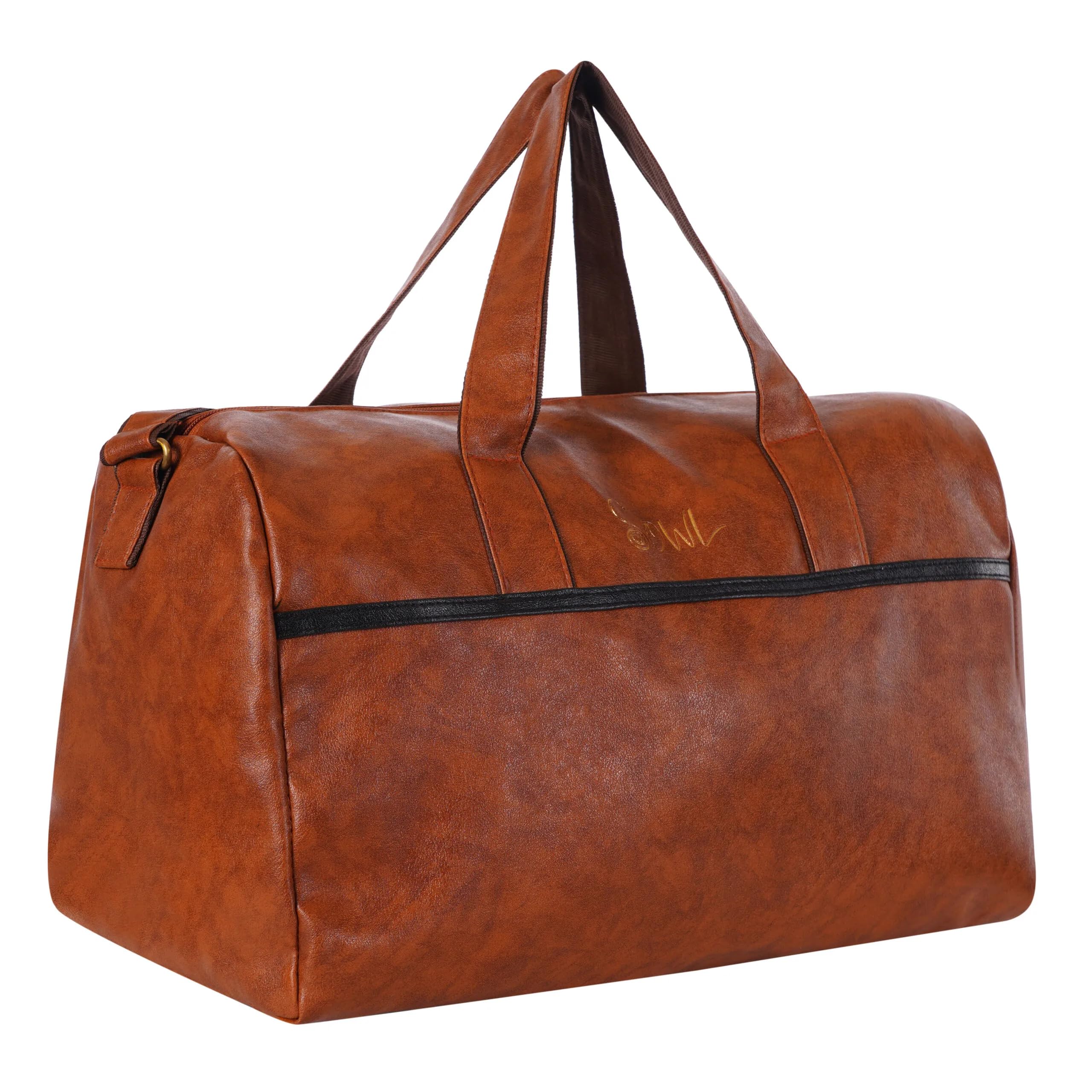 sowl Gym Bag | Trekking Bag | Travel Bag | Sports Duffel Bag | Duffle Carry Bag (Brown)-picture-51