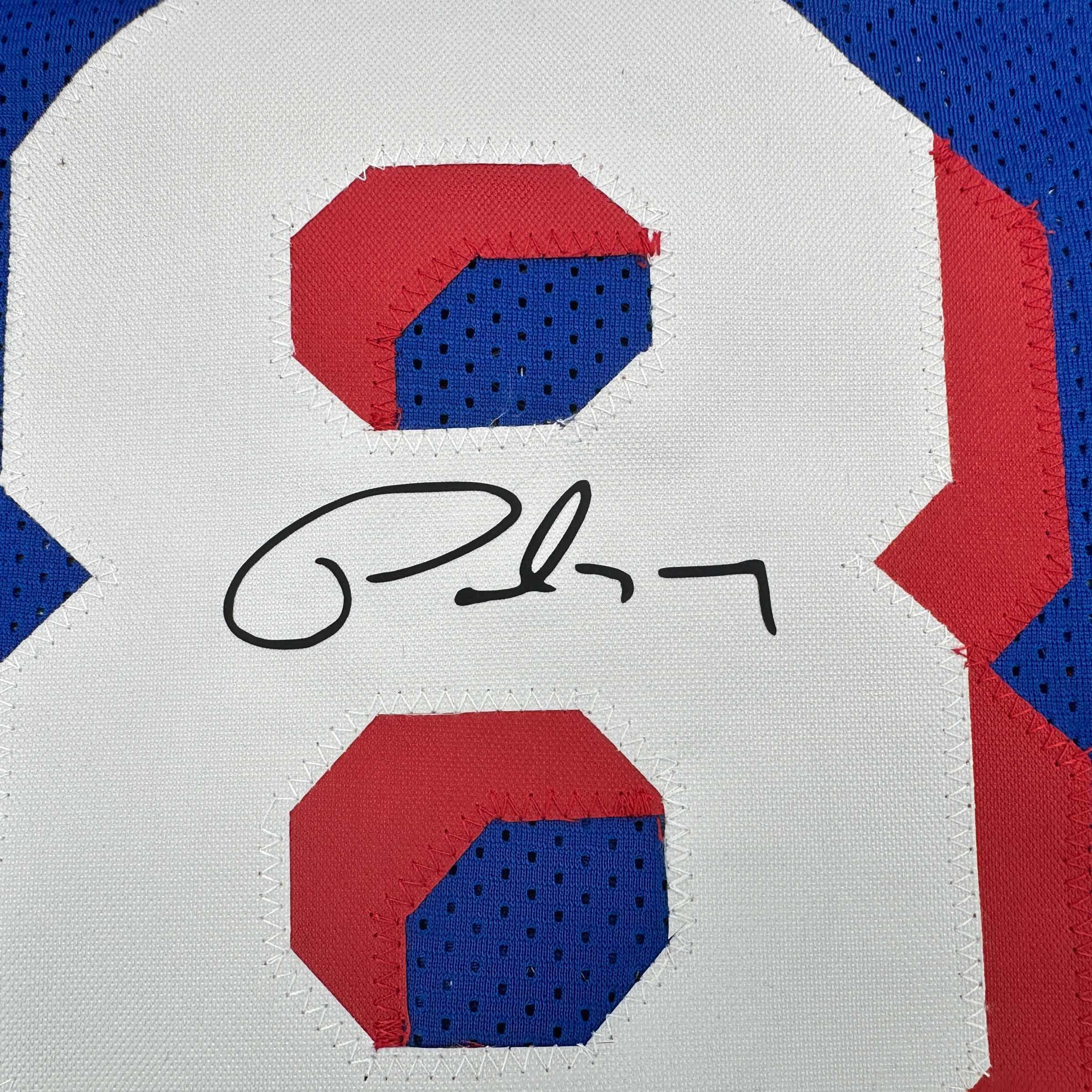 Facsimile Autographed Paul George Philadelphia Blue Reprint Laser