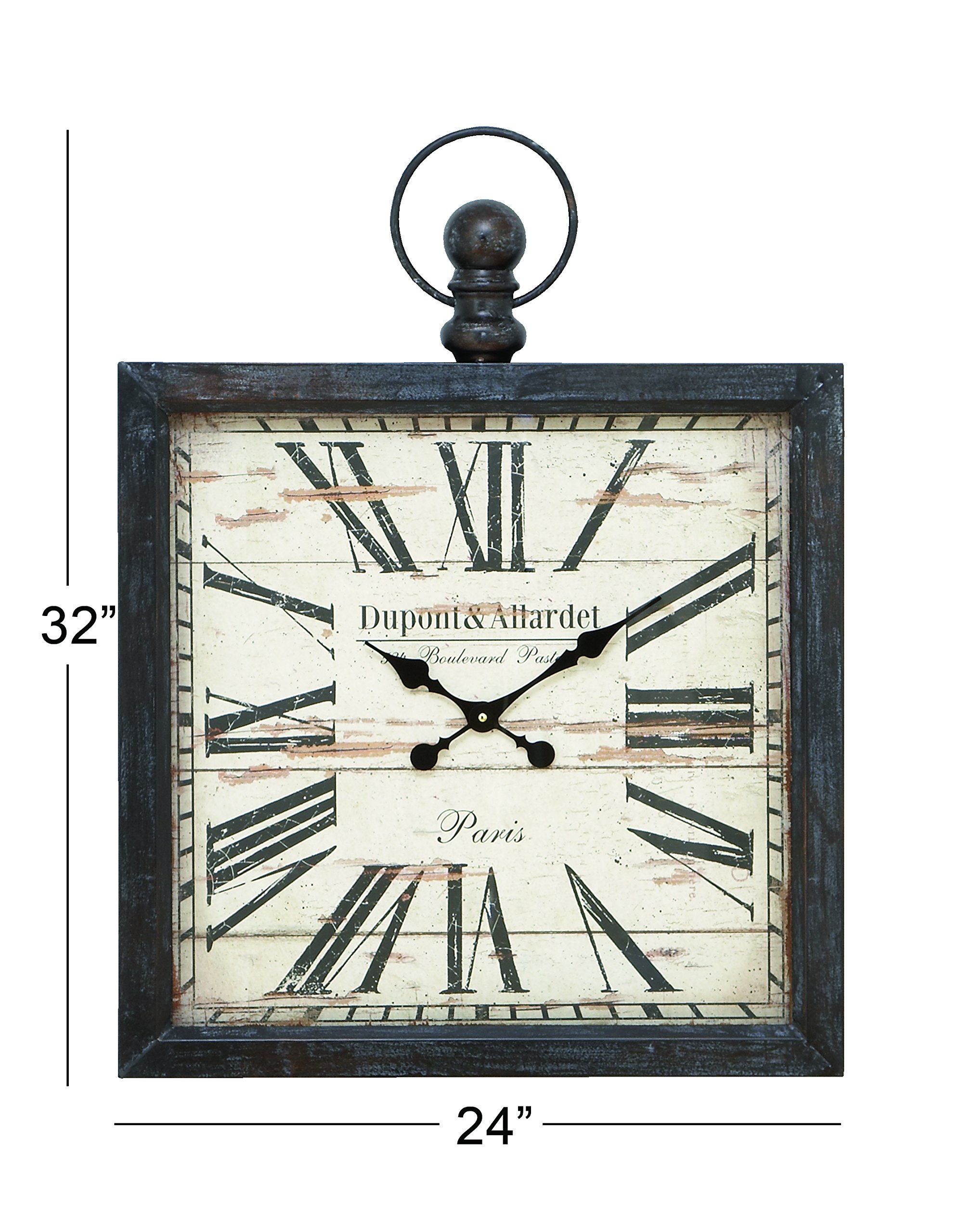 Amazon.com: Deco 79 Metal Decorative Wall Clock Pocket Watch Style