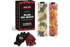 Rolling Grill Basket | Outdoor Grilling Essential