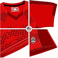 Vista 32 de Camiseta deportiva SOL Athletic para hombre, refrescante, transpirable, cómoda Dorado/Negro