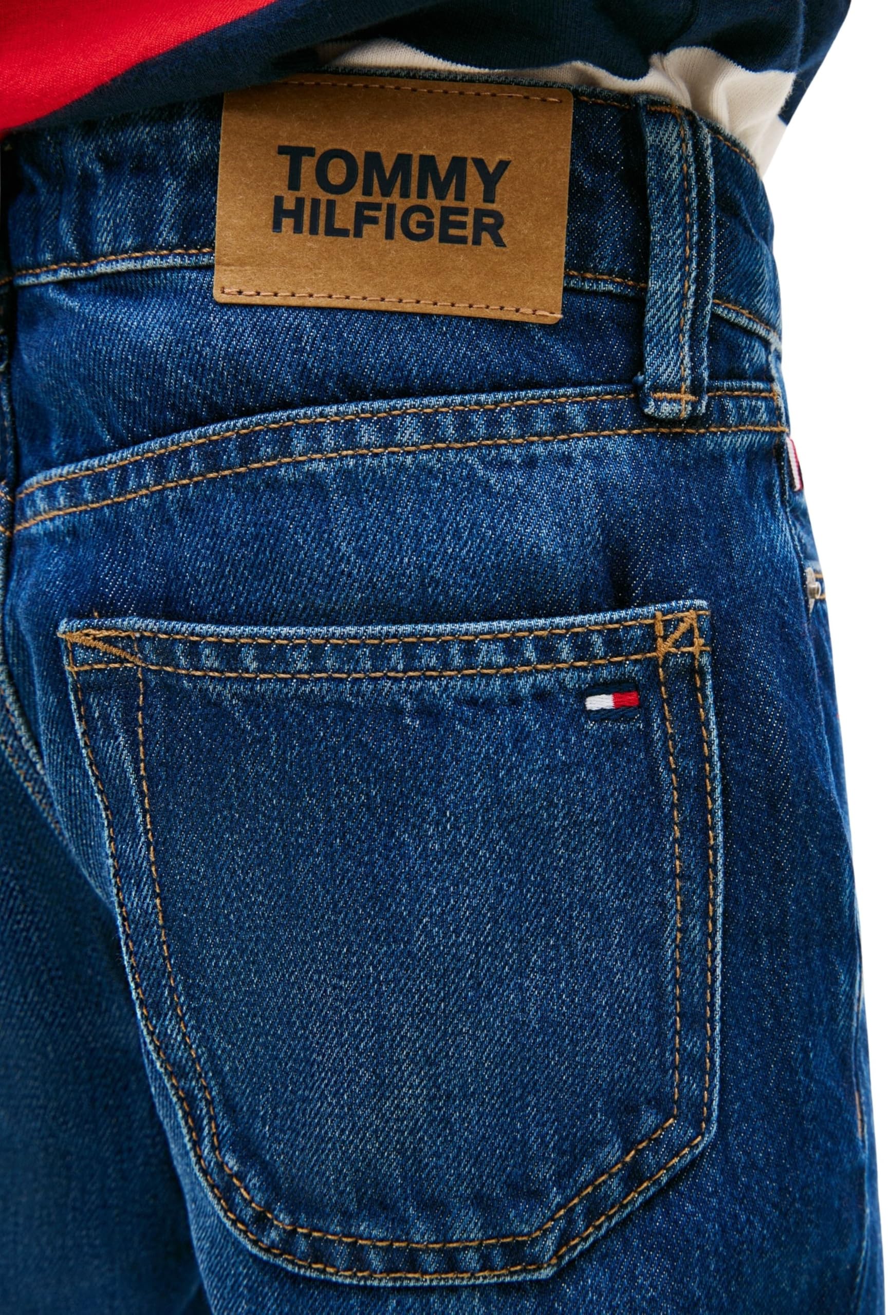 Tommy Hilfiger Straight Dark Blue Jeans Kb0kb10399 - Jeans Niños