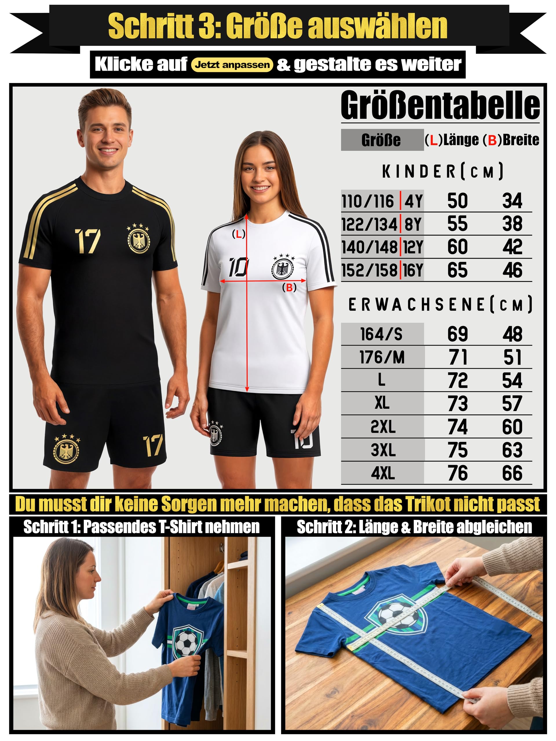 Deutschland Trikot Kinder Herren Damen WM 2026 Fussball Geschenke Jungen Coole Sachen für Jungs Fußball Trainingsanzug Tshirt EM Shirt geschenk junge 10 jahre Fußballtrikot Mädchen Set IIIII20Fo7IIIII