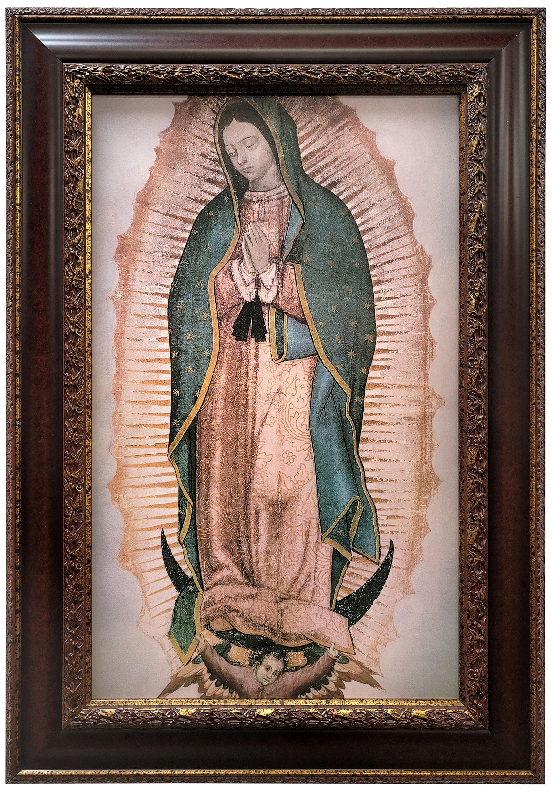 Amazon.com: Mom's Art Studio - Virgen de Guadalupe Wall Decor 37.5