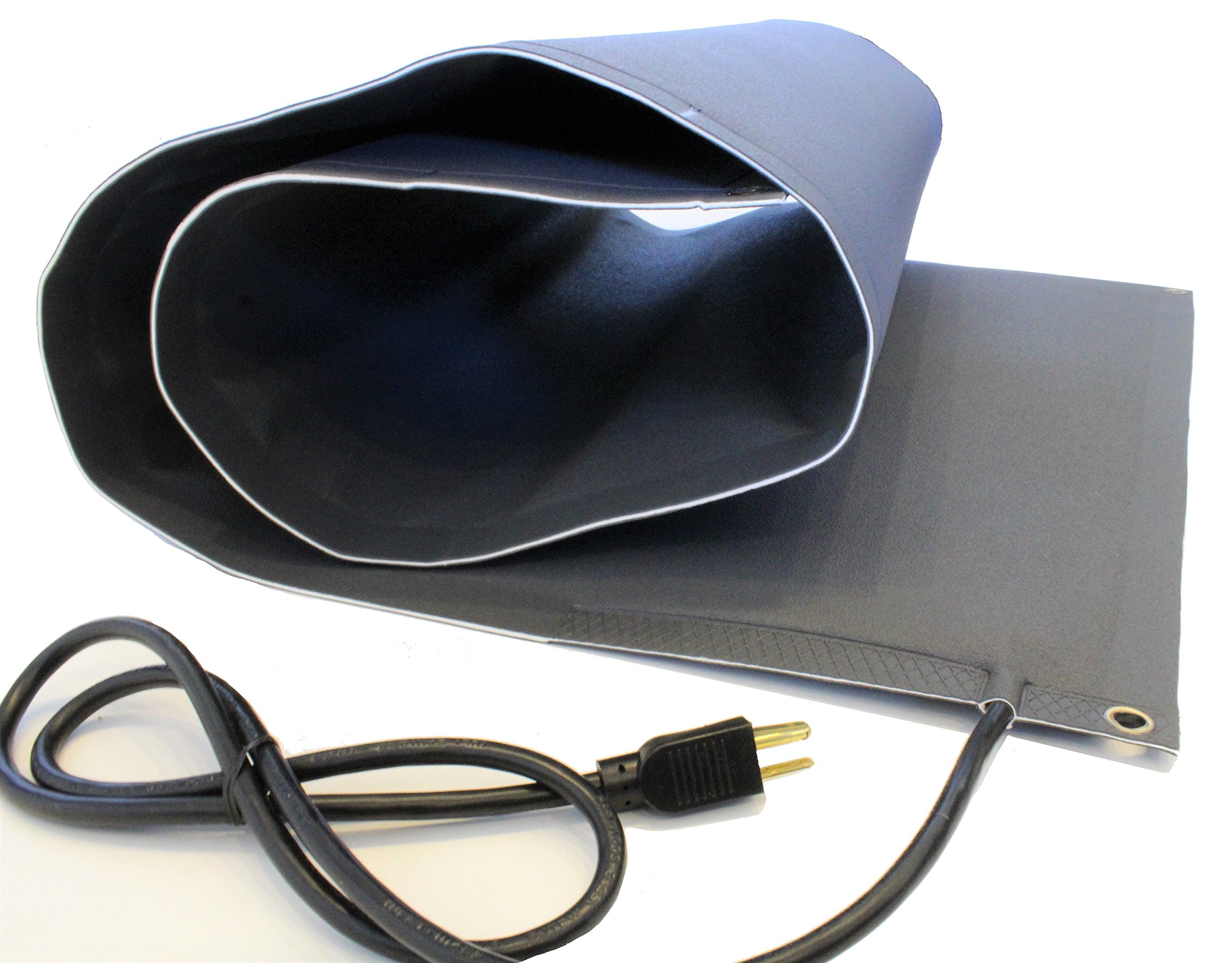 RHS Snow Melting Mat, Heated Walkway Mat, Melts 2 inches of Snow per Hour as it Lands, Color Black, 