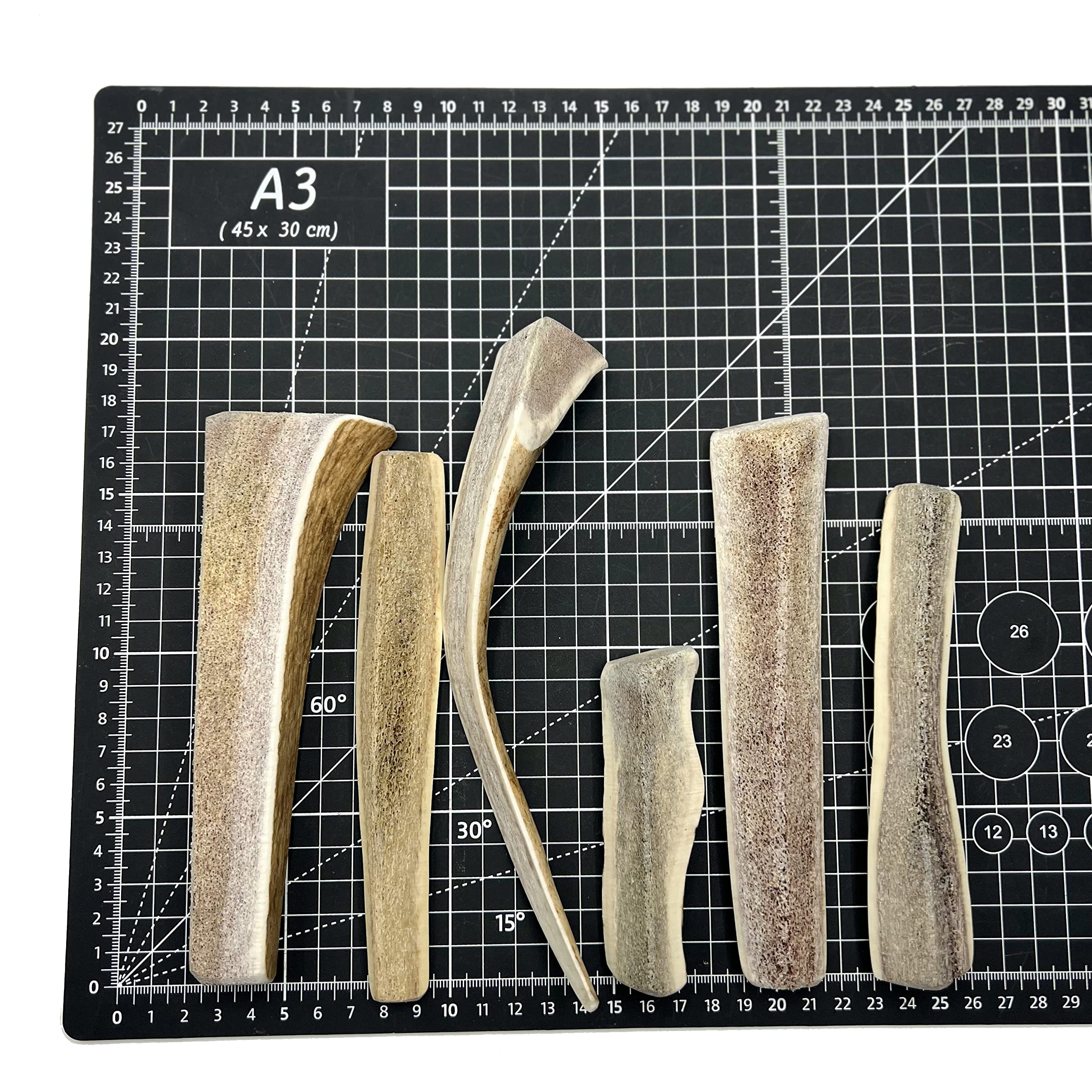 Treaby Deer Split Antler Chews for Dogs Pack of 3, Natural & Eeasy Chew Dog Toy - Image 3