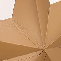 Vista 5 de Estrella de metal, color negro o rojo, Metal, Negro, 12" x 12